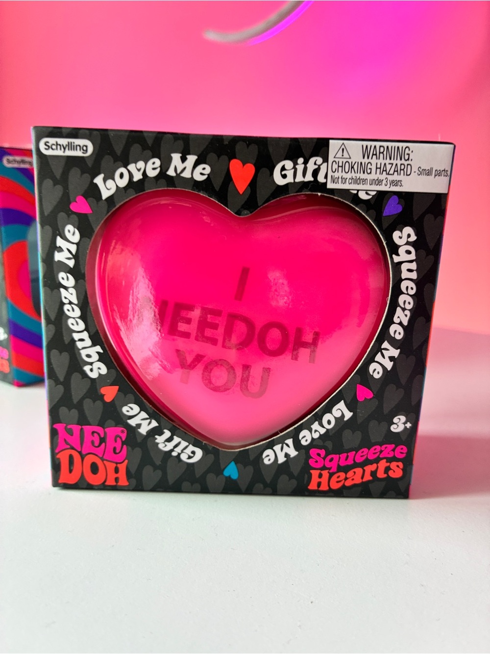 NEEDOH Squeeze Hearts **NEW IN BOX** - Picture 3 of 6